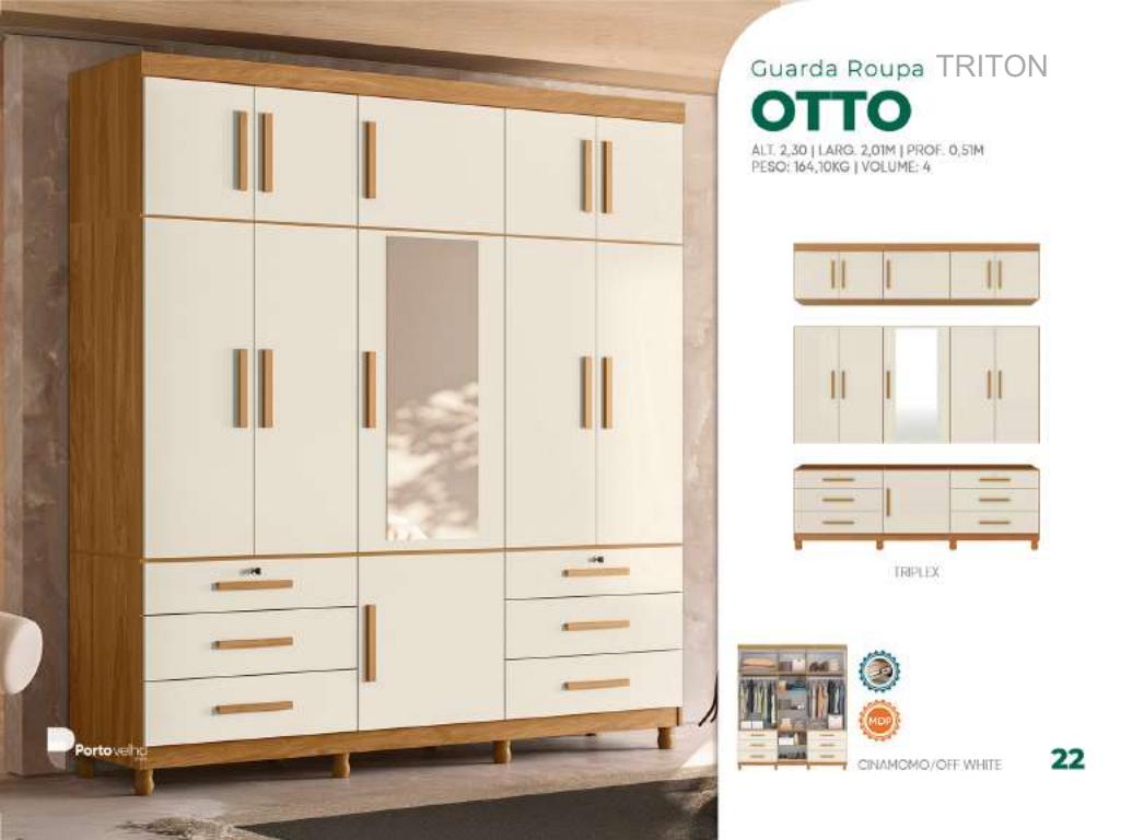 Foto de GUARDA ROUPA OTTO C/ ESPELHO