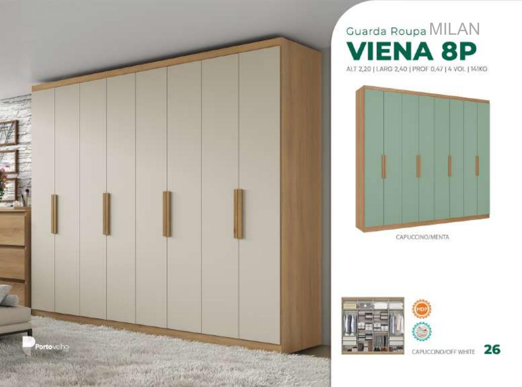 Foto de GUARDA ROUPA VIENA 8P