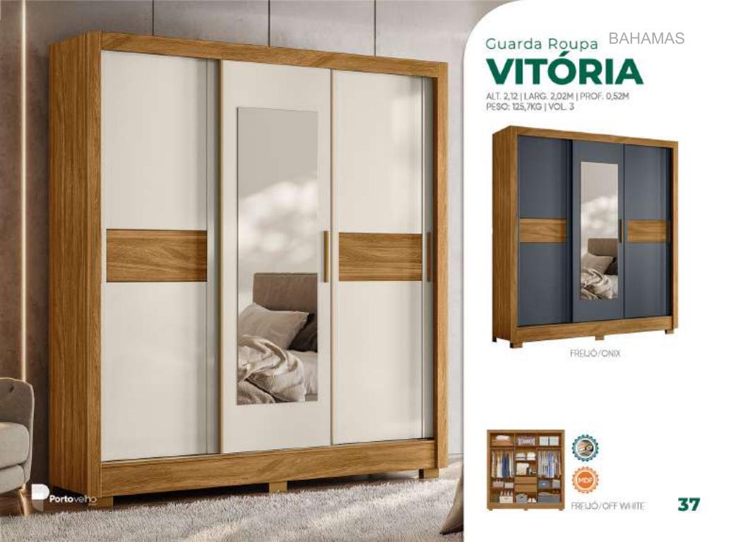 Foto de GUARDA ROUPA VITÓRIA C/ ESPELHO
