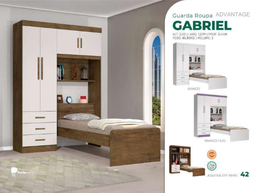 Foto de GUARDA ROUPA GABRIEL C/ CAMA