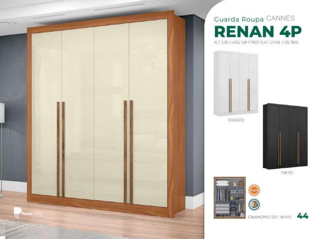 Foto de GUARDA ROUPA RENAN 4P