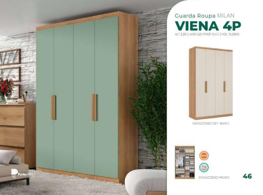 Foto de GUARDA ROUPA VIENA 4P