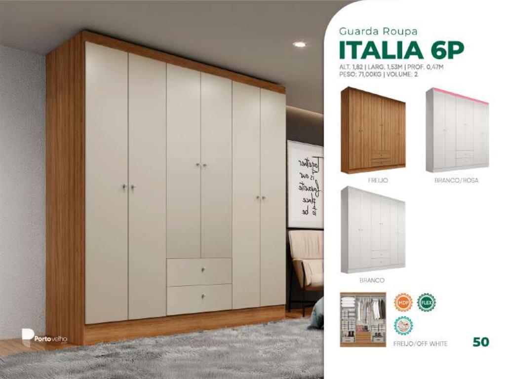 Foto de GUARDA ROUPA ITALIA 6P