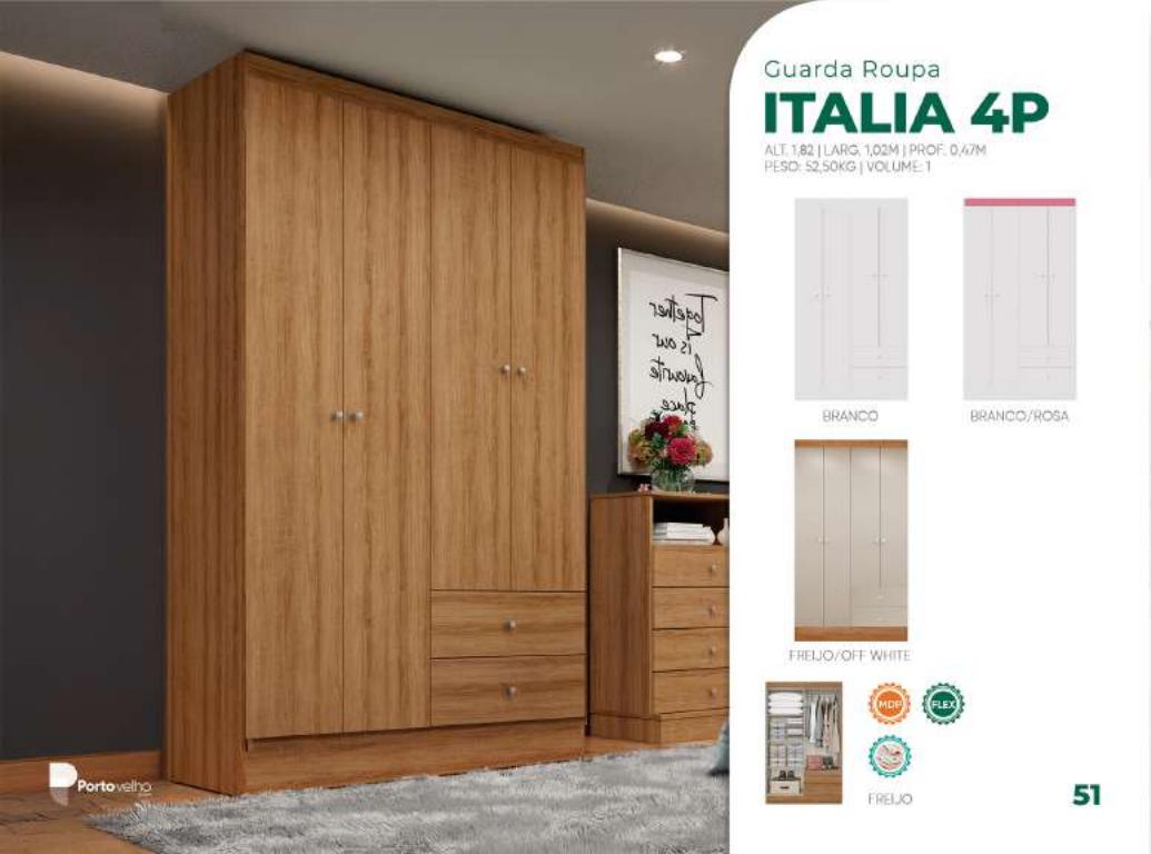 Foto de GUARDA ROUPA ITALIA 4P