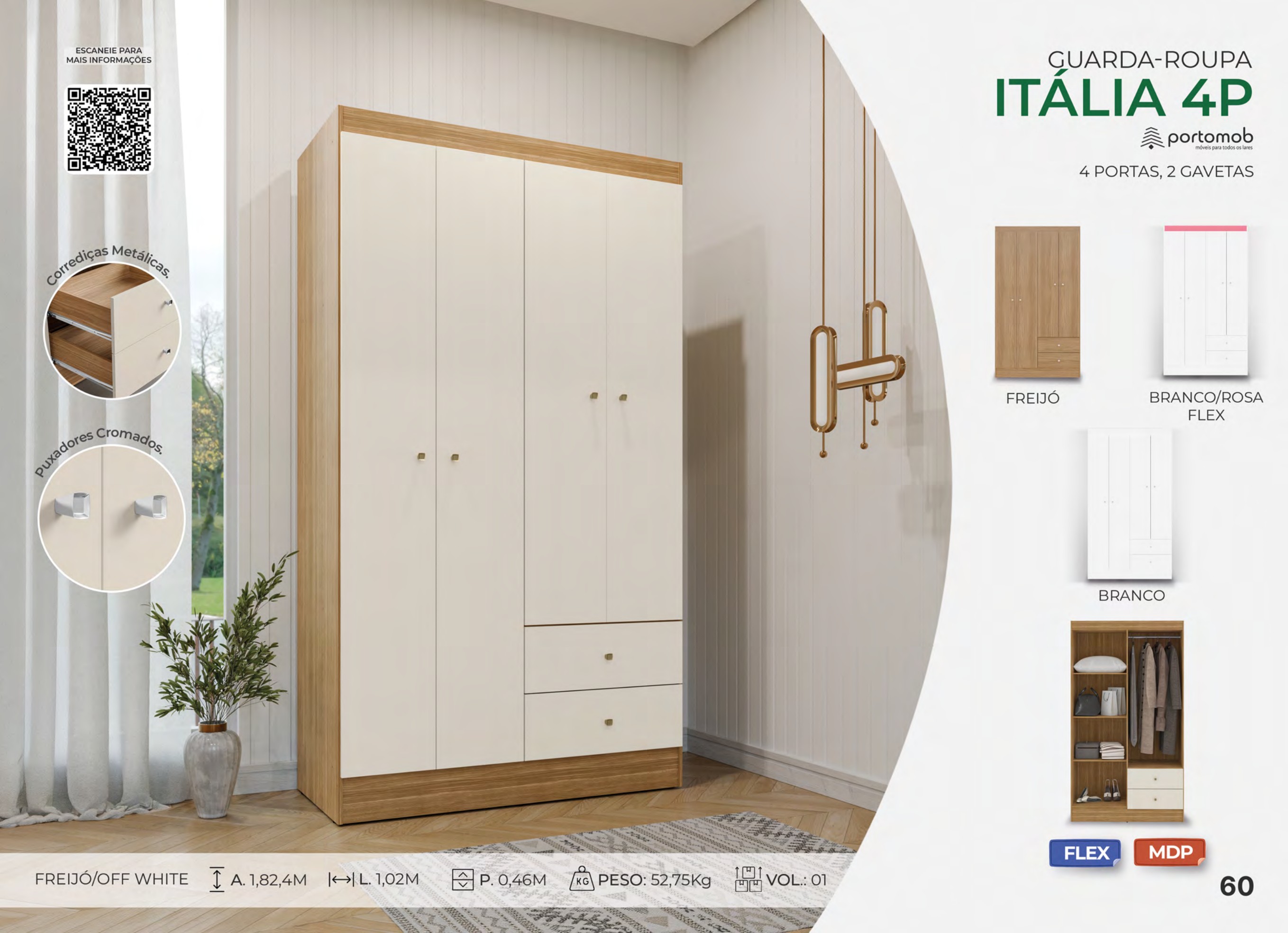 Foto de GUARDA-ROUPA ITALIA 4P