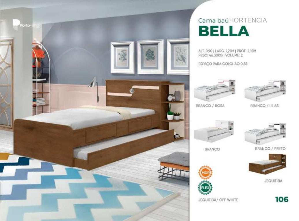 Foto de CAMA BAÚ BELLA S/ AUXILIAR