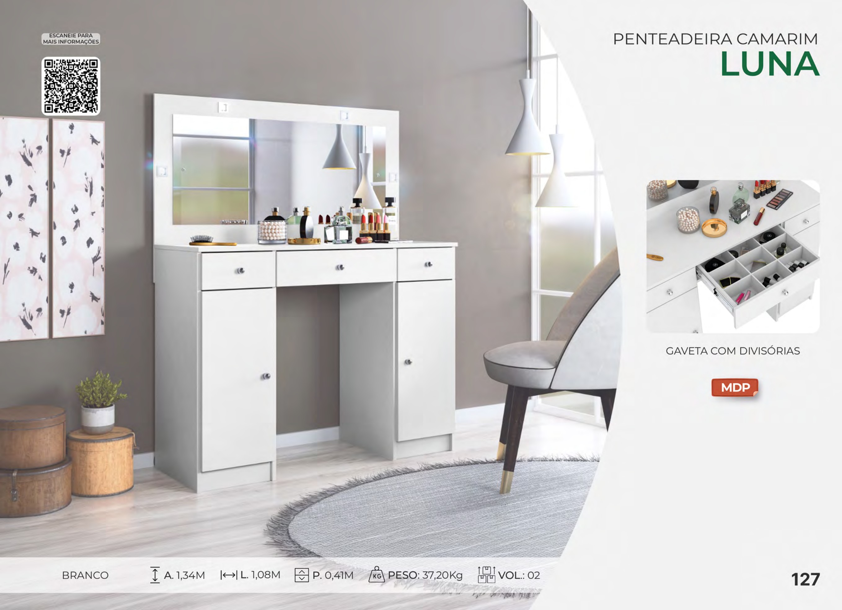 Foto de PENTEADEIRA CAMARIM LUNA