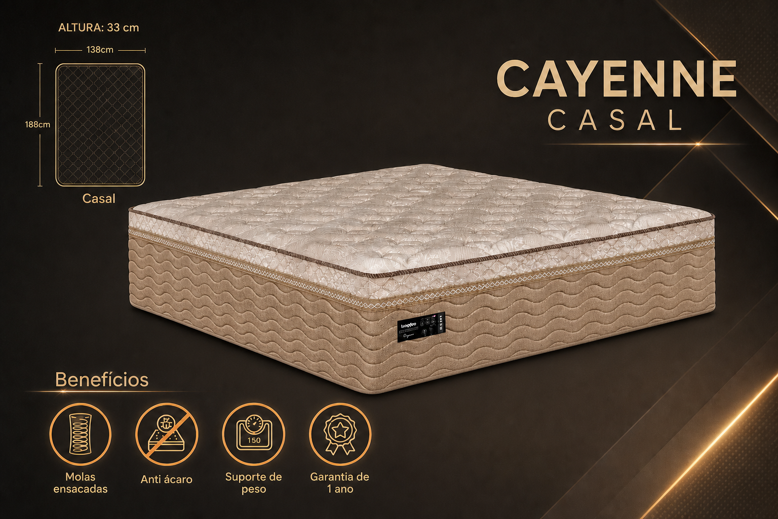 Foto de COLCHÃO CAYENNE CASAL