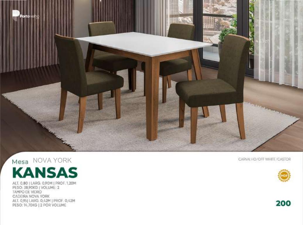 Foto de MESA KANSAS C/ 4 CADEIRAS