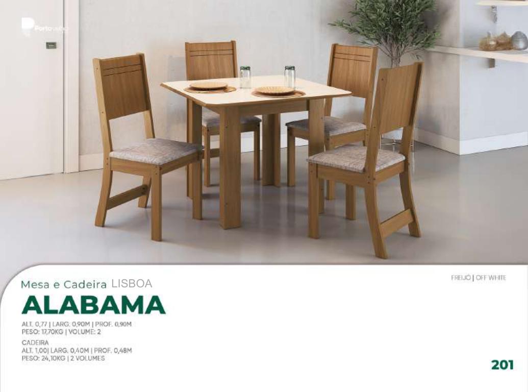 Foto de MESA ALABAMA C/ 4 CADEIRAS