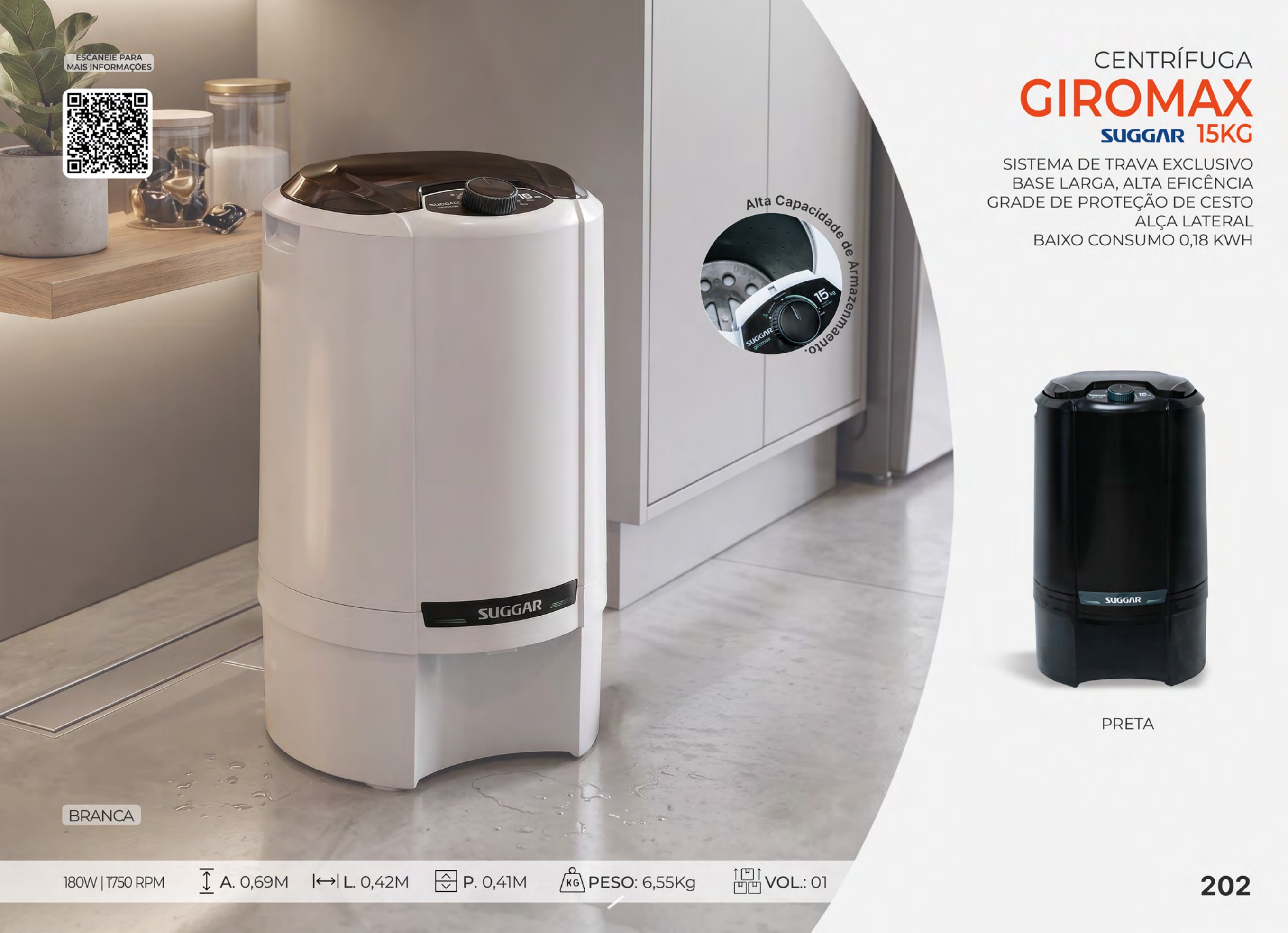 Foto de CENTRÍFUGA DE ROUPAS GIROMAX 15KG - 220V