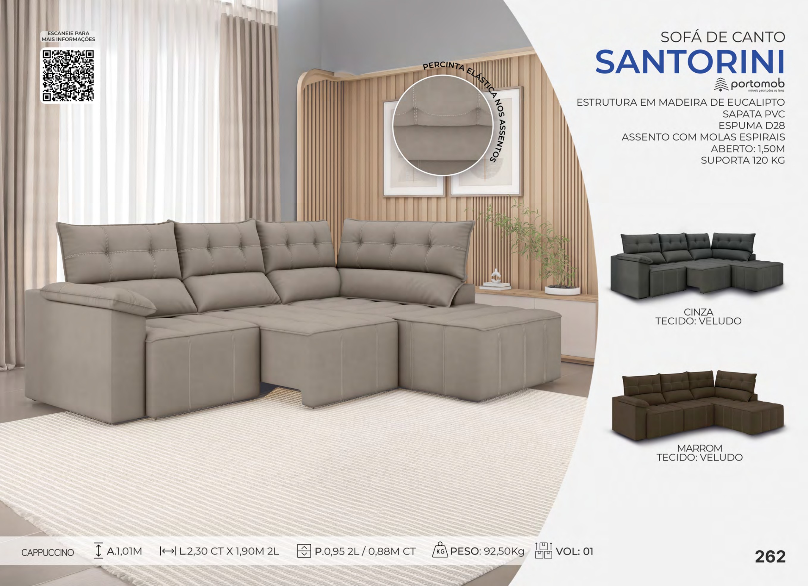 Foto de SOFÁ DE CANTO SANTORINI