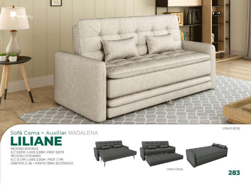 Foto de SOFA CAMA LILIANE C/ AUXILIAR